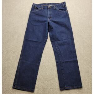 Vintage Dickies Cargo Carpenter Jeans Men's 33x30 Dark Blue